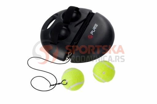 Teniski trening set - baza i loptice, samostalni teniski set, lopta za odbijanje i baza